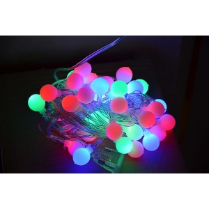 Новогодняя светодиодная гирлянда шарики LED