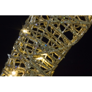 Светодиодный золотой олень 50 см